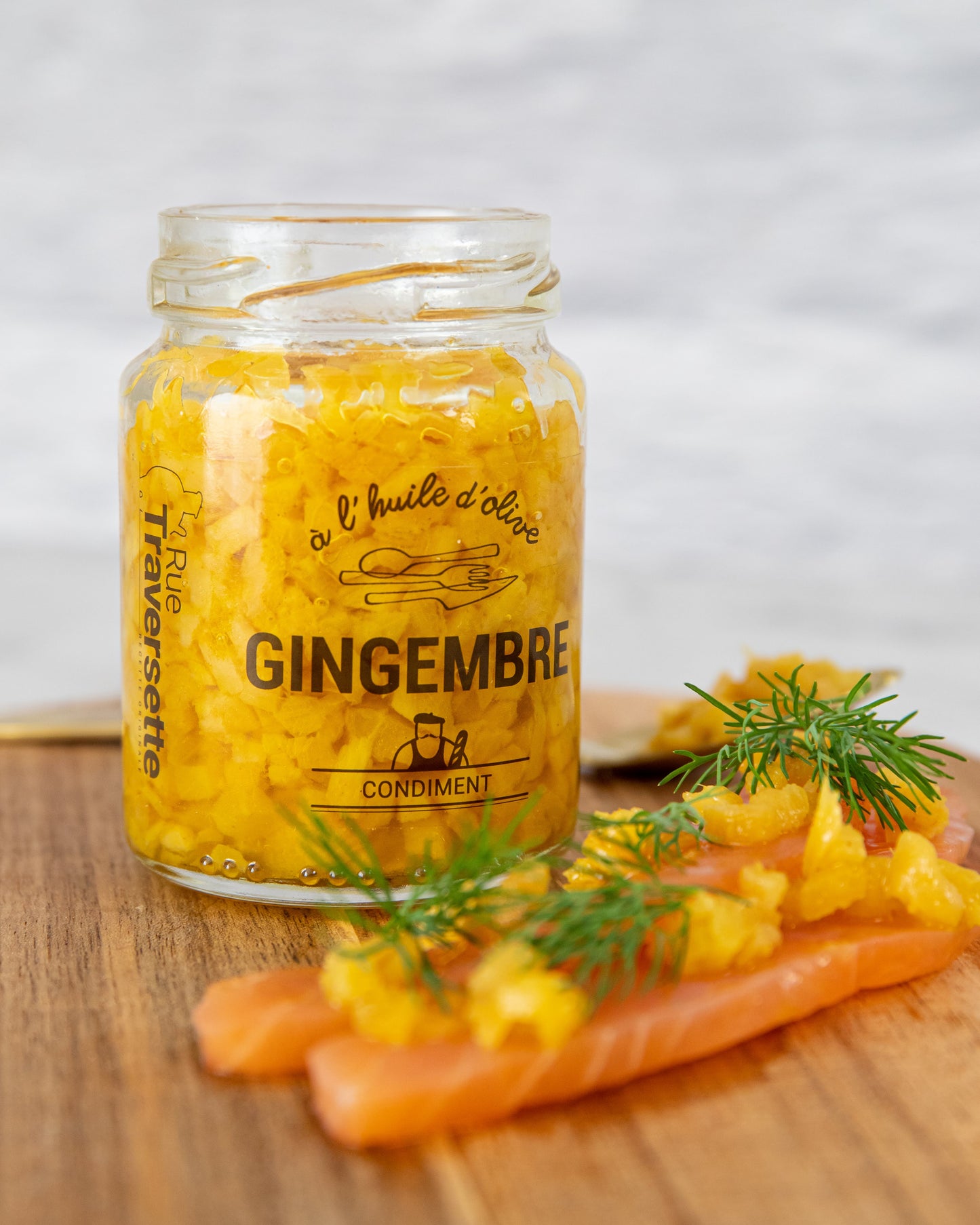 Gingembre confit à l'huile d'olive