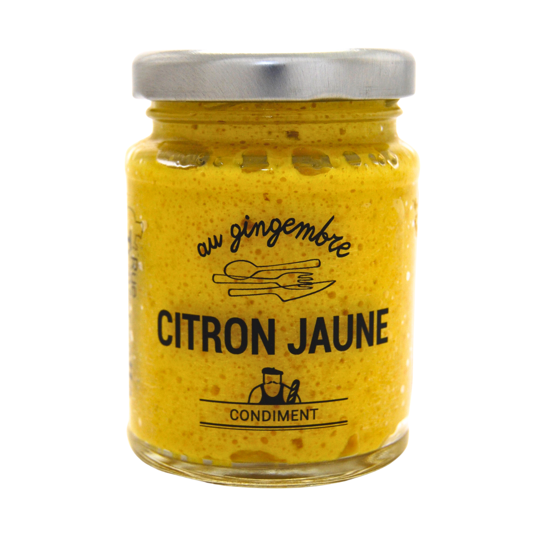 Crème de citron jaune au gingembre