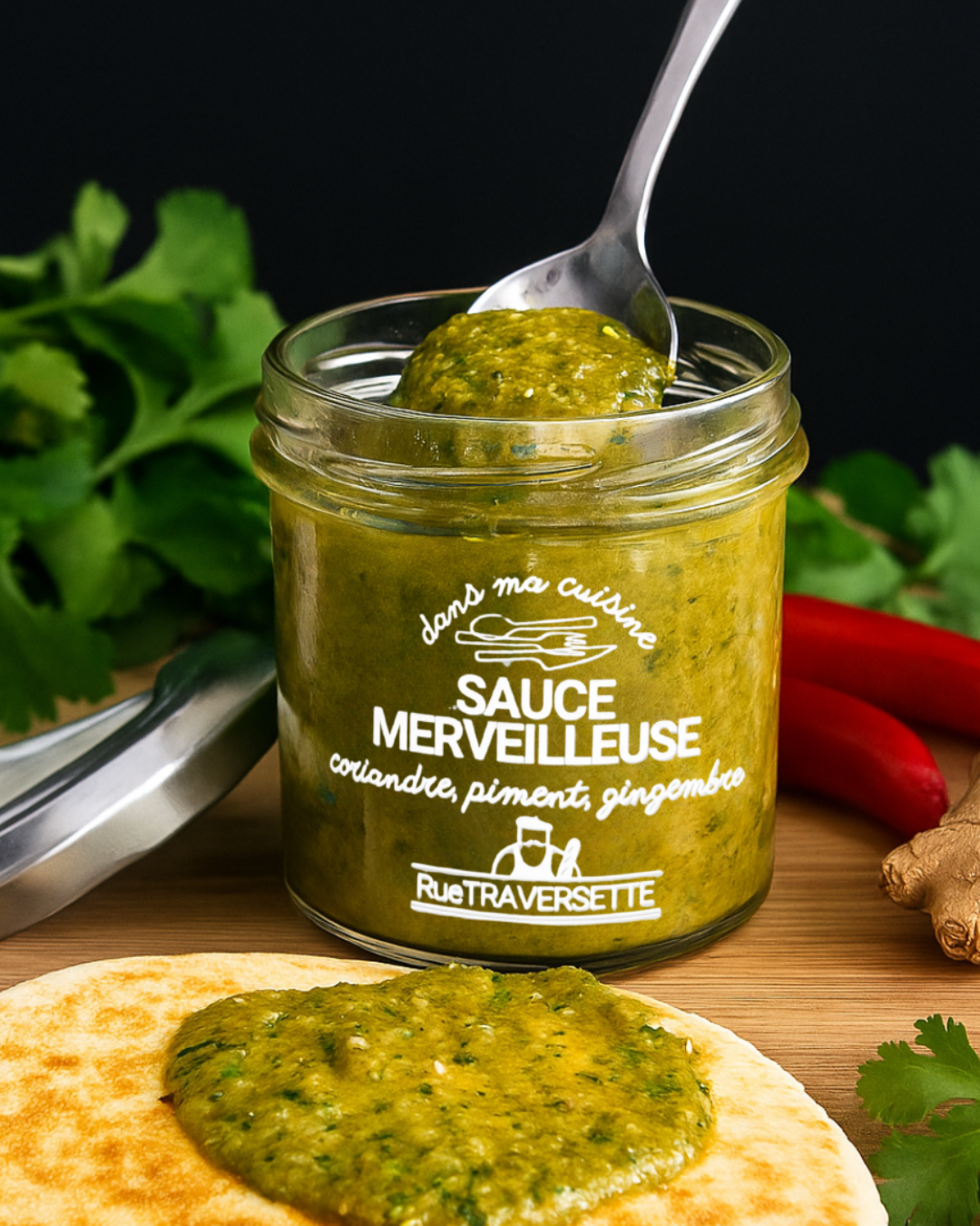 Sauce Merveilleuse Coriandre, Piment et Gingembre