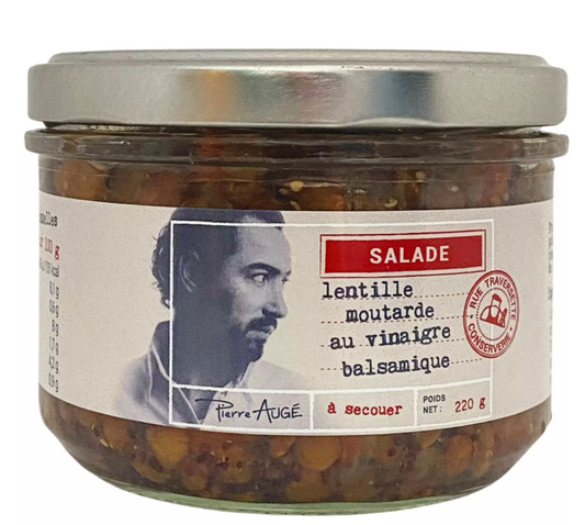 Tartinable végétarien lentille Pierre Augé x Rue Traversette ▸ Lentille, moutarde, vinaigre balsamique