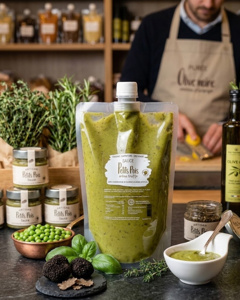 Poche 1kg - Petit pois arôme truffe noire