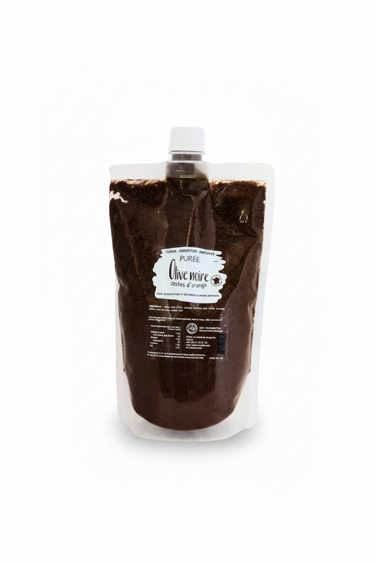 Poche 1kg - Olive noire aux zestes d'oranges